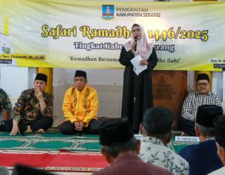 Safari Ramadan 1446 H, Bupati Serang Paparkan Selesai Betonisasi Jalan 601 KM