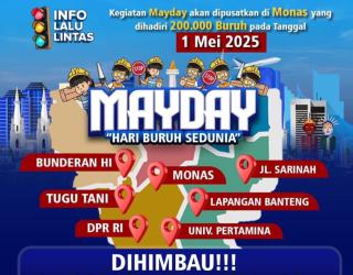 Aksi May Day, Pola Metro Jaya: Rekayasa Lalu Lintas Diberlakukan Tanpa Penutupan Jalan