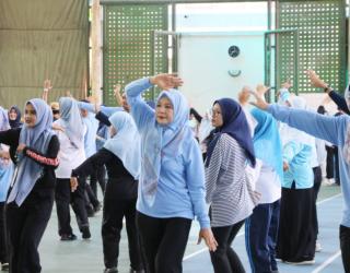Hari Korpri di Serang: Kebersamaan ASN Disimbolkan Lewat Senam Bersama