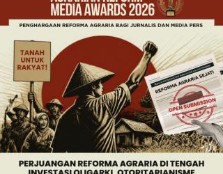 KPA Catat 341 Konflik Agraria, Penghargaan Jurnalistik ARMA 2026 Kembali Digelar