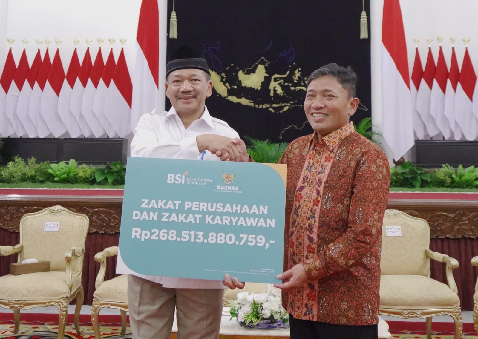 bsi serahkan zakat ke baznas
