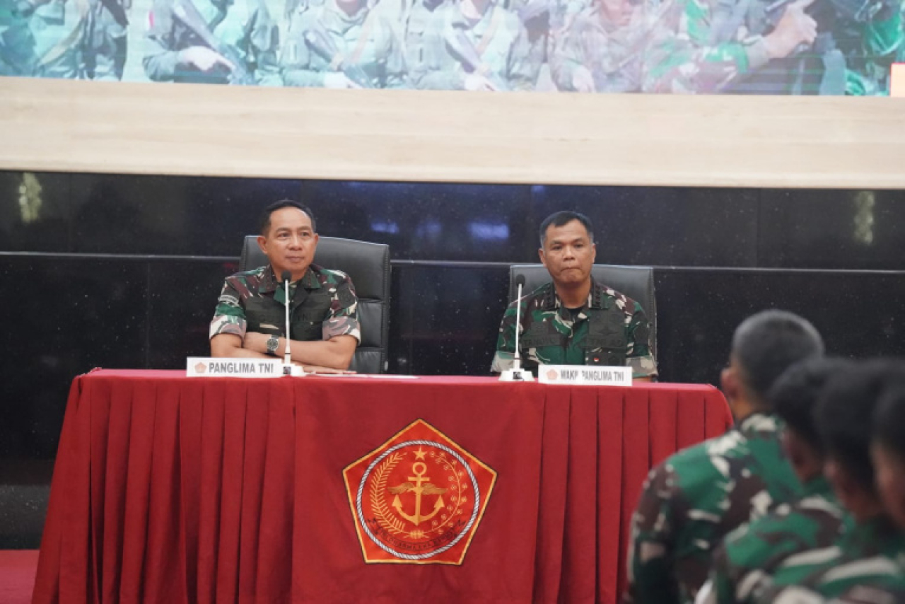 Latma Purkota tahun ini melibatkan tiga matra TNI dengan skenario operasi gabungan di wilayah perkotaan. Foto dok TNI