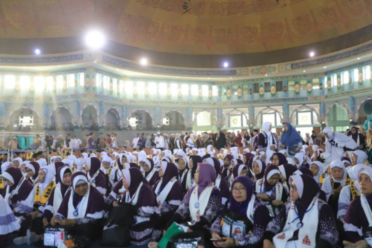Calon jemaah haji asal Kota Tangerang. Foto ist
