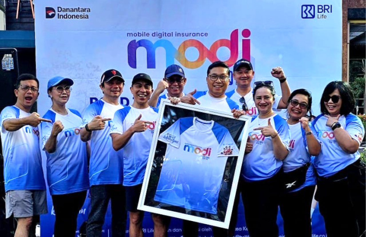 Melalui Modi Fun Run 7K, BRI Life menegaskan bahwa kesehatan fisik dan perlindungan finansial dapat berjalan beriringan. Foto ist